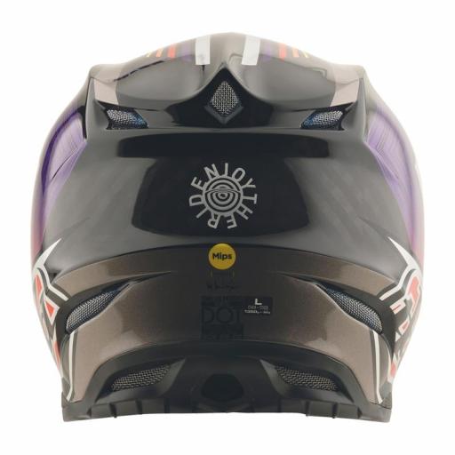Casco TROY LEE DESIGNS SE5 Carbon Stripes - Negro/Violeta [4]