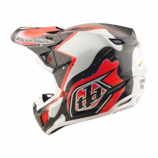 Casco TROY LEE DESIGNS SE5 Carbon Membrane - Negro/Rojo [3]
