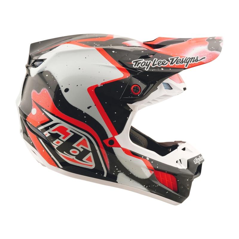 Casco TROY LEE DESIGNS SE5 Carbon Membrane - Negro/Rojo