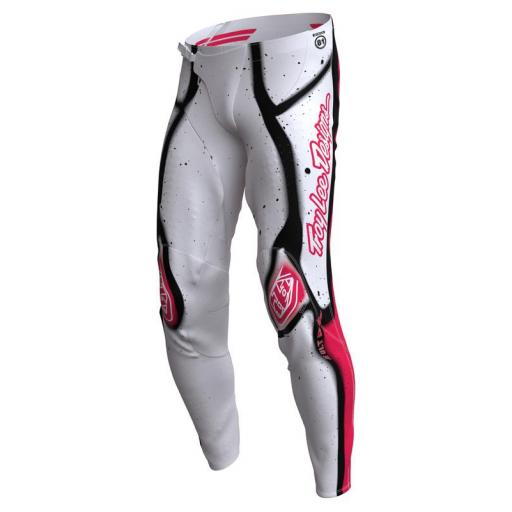 Pantalón TROY LEE DESIGNS SE Ultra Membrane - Blanco/Rojo neón [0]