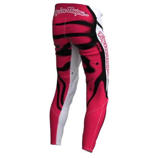 Pantalón TROY LEE DESIGNS SE Ultra Membrane - Blanco/Rojo neón [1]