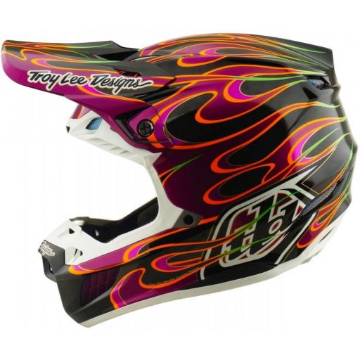 Casco TROY LEE DESIGNS SE5 Carbon Mips - Torched negro/violeta [1]