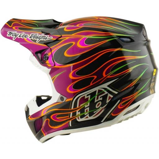 Casco TROY LEE DESIGNS SE5 Carbon Mips - Torched negro/violeta [4]