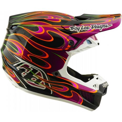 Casco TROY LEE DESIGNS SE5 Carbon Mips - Torched negro/violeta [2]