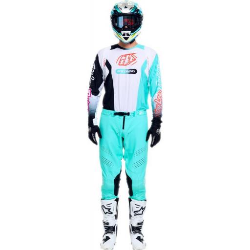 Camiseta TROY LEE DESIGNS SE Pro - Sever Blanco/Teal [2]