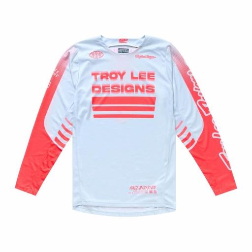 Camiseta TROY LEE DESIGNS GP Pro Segment - Vapor/Rojo neón [0]