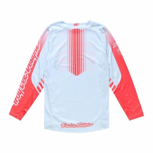 Camiseta TROY LEE DESIGNS GP Pro Segment - Vapor/Rojo neón [1]