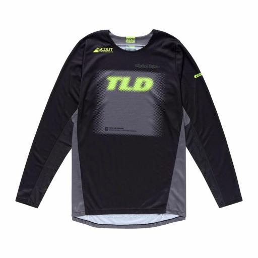 Camiseta Troy Lee Designs Scout GP Pro Fade Out Negra [0]