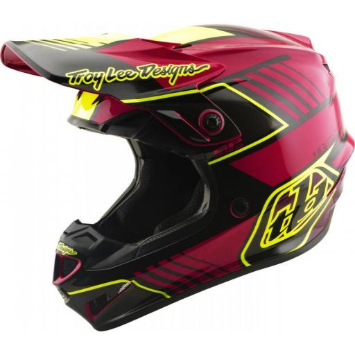 Casco infantil TROY LEE DESIGNS GP Pro Mips - Segment Fuchsia