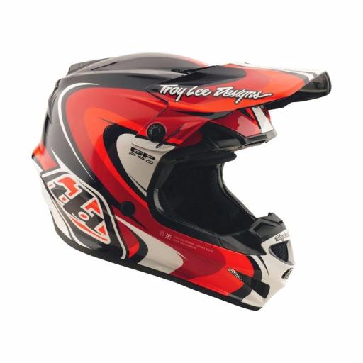 Casco infantil TROY LEE DESIGNS GP Pro Crossover - Negro/Rojo [1]