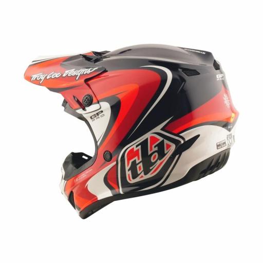 Casco infantil TROY LEE DESIGNS GP Pro Crossover - Negro/Rojo [2]