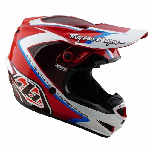 Casco infantil TROY LEE DESIGNS GP Shutter - Rojo/Blanco [2]
