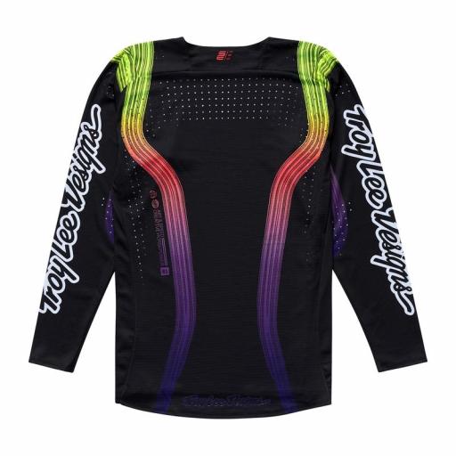 Camiseta infantil TROY LEE DESIGNS SE PRO Stripes - Black/multi [1]