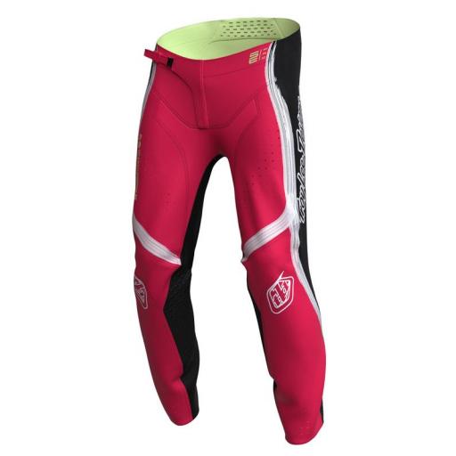 Pantalón infantil TROY LEE DESIGNS SE Pro Stripes - Rojo neón/Negro
