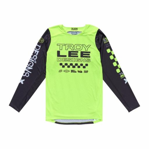 Camiseta TROY LEE DESIGNS GP Pro Standard - Amarillo neón /Negro