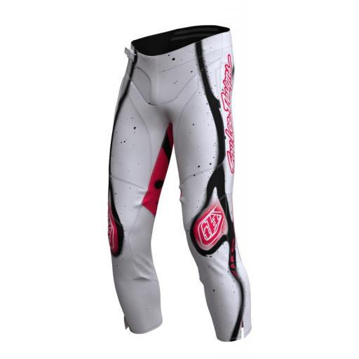 Pantalón infantil TROY LEE DESIGNS GP Pro Membrane - Blanco/Rojo neón [0]