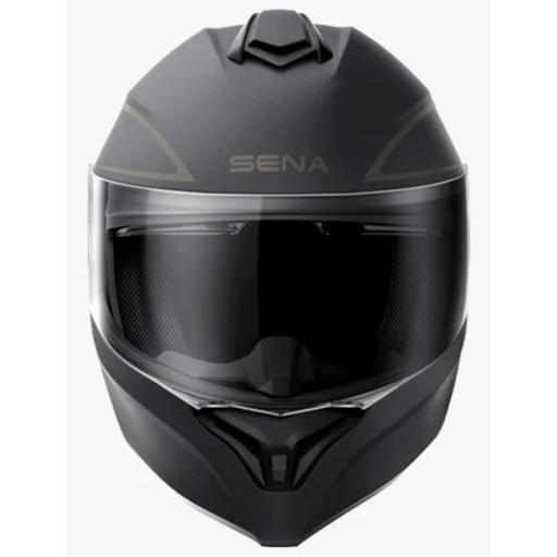 Casco modular Bluetooth SENA Outrush R NEGRO con sistema de comunicación integrado [2]
