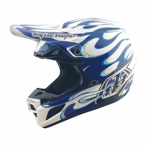 Casco TROY LEE DESIGNS SE5 Composite Torched - azul [0]