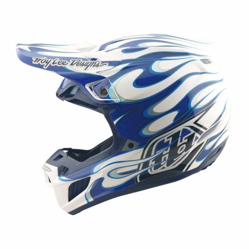 Casco TROY LEE DESIGNS SE5 Composite Torched - azul [2]