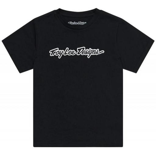 Camiseta TROY LEE DESIGNS Signature - negro