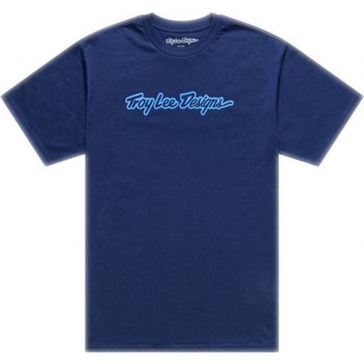 Camiseta TROY LEE DESIGNS Signature - Navy/Aero Blue [0]