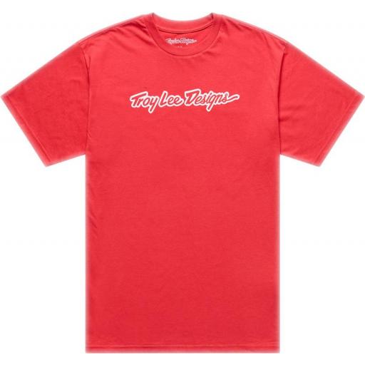 Camiseta infantil TROY LEE DESIGNS Signature - scarlet
