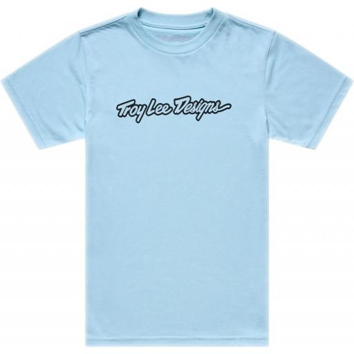 Camiseta infantil TROY LEE DESIGNS Signature - Dawn Blue [0]