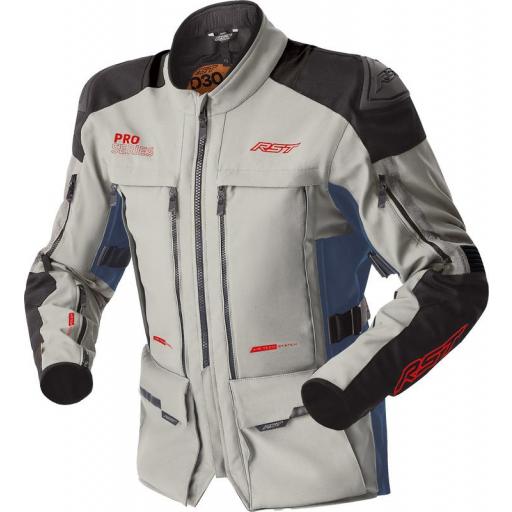 Chaqueta RST Pro Series Adventure D3O PLATA Y AZUL