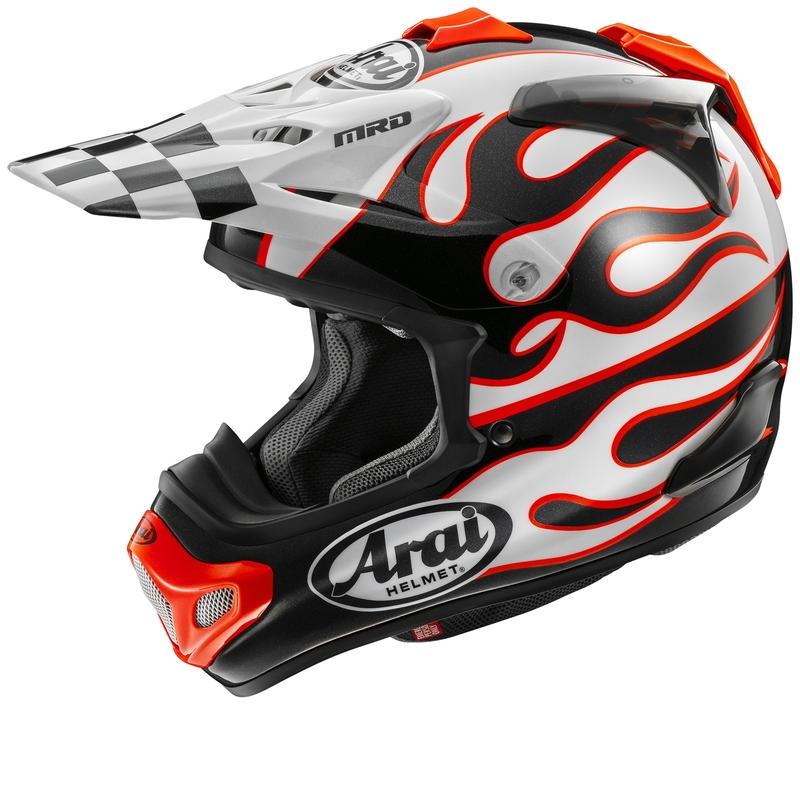 Casco Arai MX-V EVO Flame White 2026