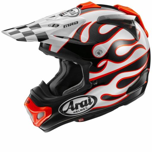 Casco Arai MX-V EVO Flame White 2026 [0]