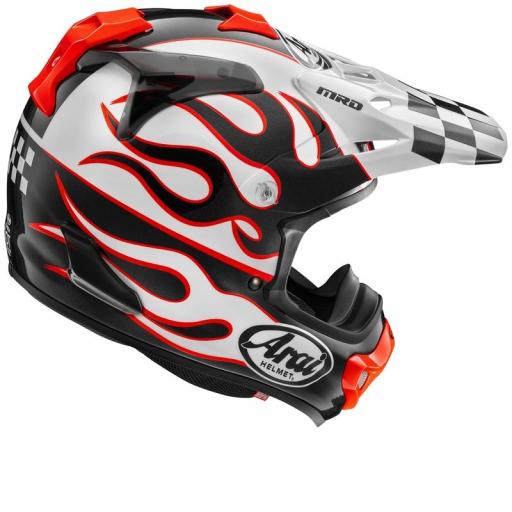 Casco Arai MX-V EVO Flame White 2026 [1]