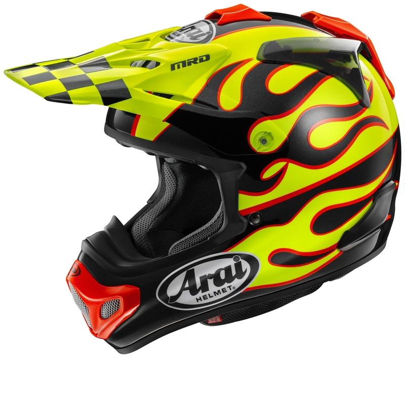 Casco Arai MX-V EVO Flame Yellow Amarillo Mate 2026