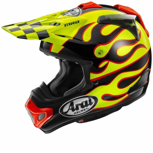 Casco Arai MX-V EVO Flame Yellow Amarillo Mate 2026 [0]