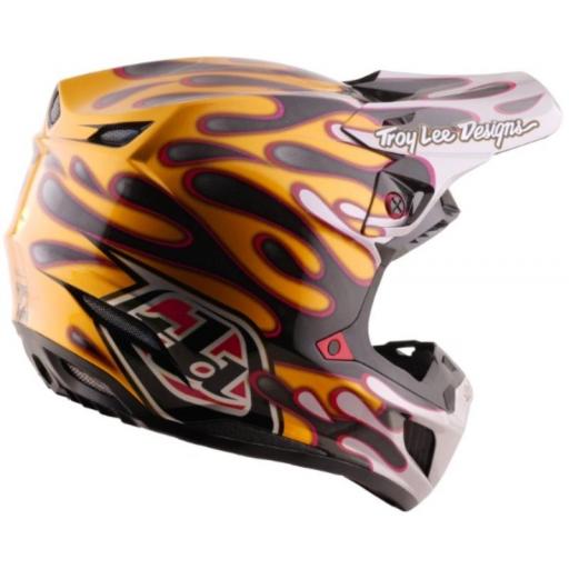 Casco TROY LEE DESIGNS SE5 Carbon Mips - Overspray negro/oro [3]