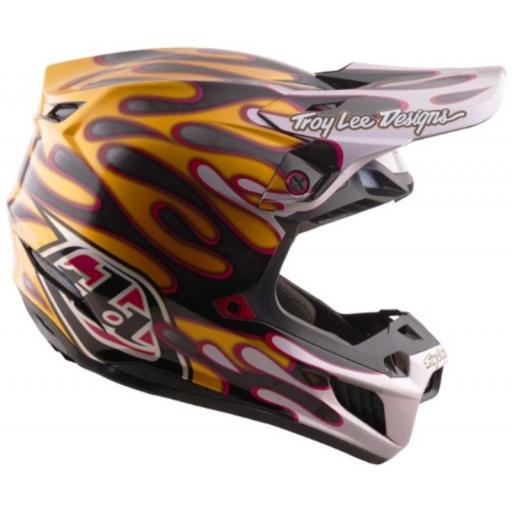 Casco TROY LEE DESIGNS SE5 Carbon Mips - Overspray negro/oro [2]