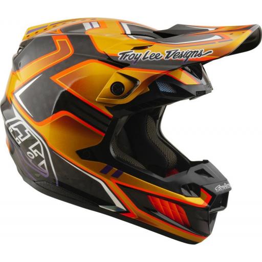 Casco TROY LEE DESIGNS SE5 Carbon Mips - Crest Gold [2]