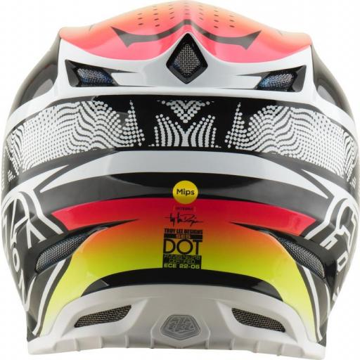 Casco TROY LEE DESIGNS SE5 Carbon Mips - Lined Up blanco [3]