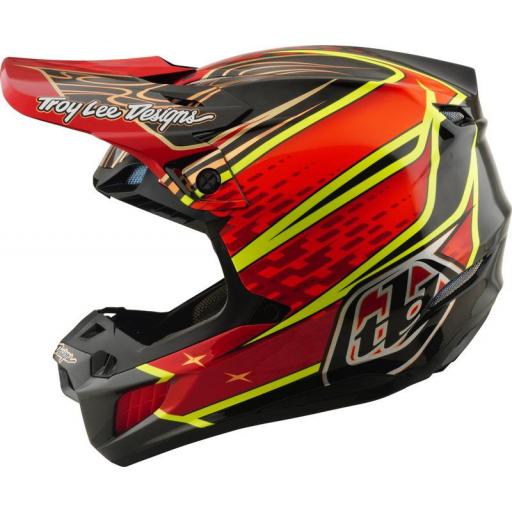 Casco TROY LEE DESIGNS SE5 Carbon Mips - Wings rojo [1]