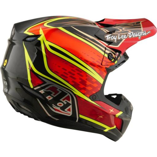 Casco TROY LEE DESIGNS SE5 Carbon Mips - Wings rojo [3]