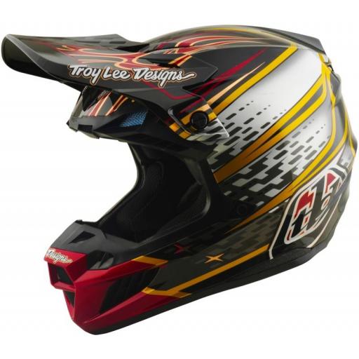 Casco TROY LEE DESIGNS SE5 Carbon Mips - Wings negro