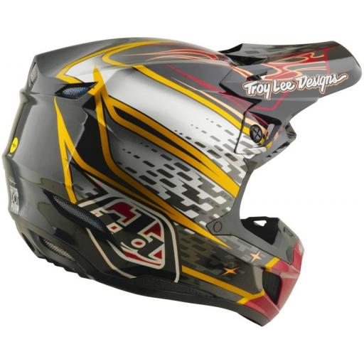Casco TROY LEE DESIGNS SE5 Carbon Mips - Wings negro [4]