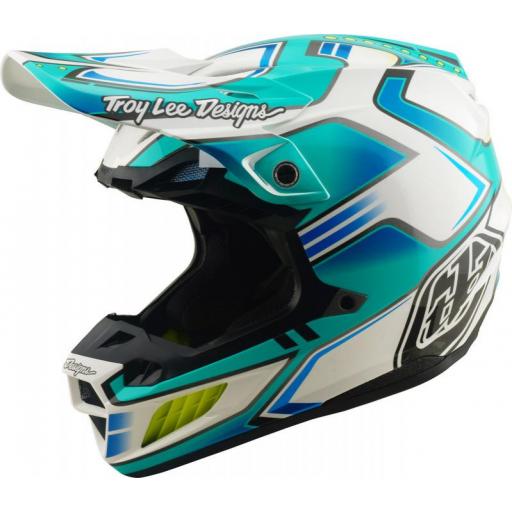 Casco TROY LEE DESIGNS SE5 Composite Mips - Crest Real Teal