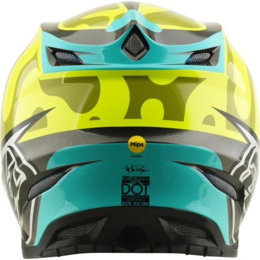 Casco TROY LEE DESIGNS SE5 Composite Mips - Myth amarillo flúor [3]