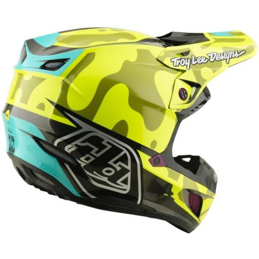 Casco TROY LEE DESIGNS SE5 Composite Mips - Myth amarillo flúor [2]