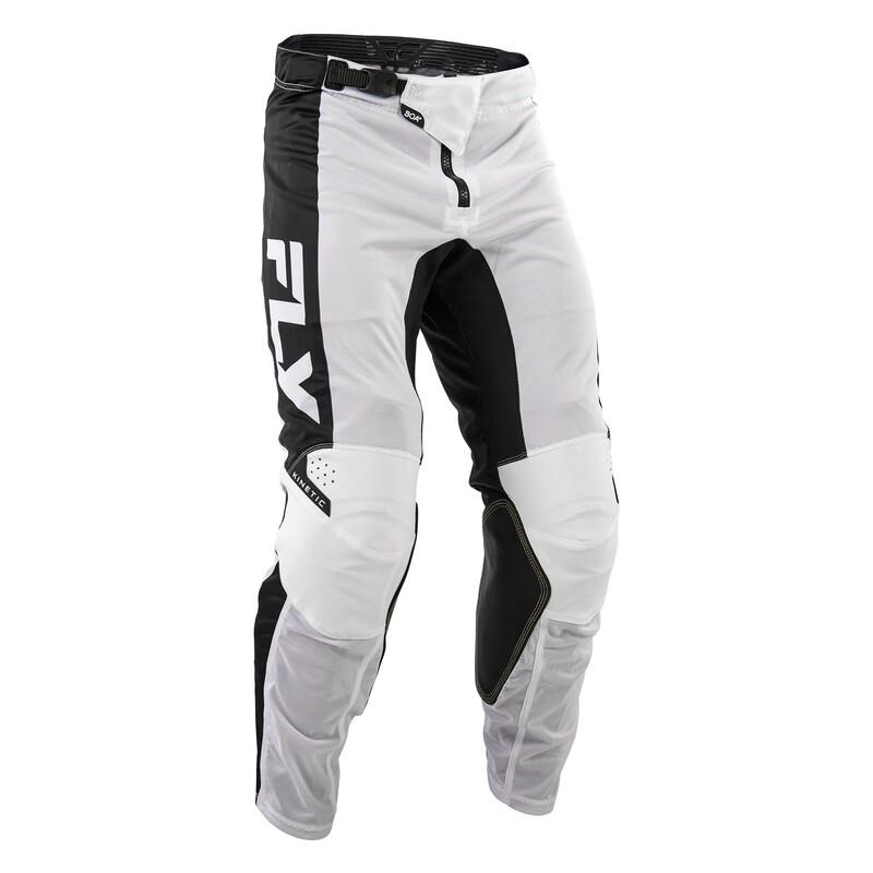 Pantalón FLY RACING Kinetic Mesh - Blanco / Negro