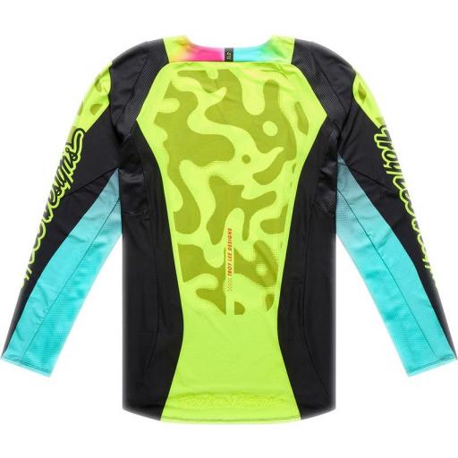 Camiseta TROY LEE DESIGNS SE Pro - Myth Negro/Flo Yellow [1]