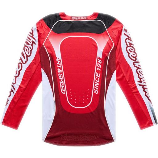 Camiseta infantil TROY LEE DESIGNS SE Pro - Salvo Rojo/Blanco [1]