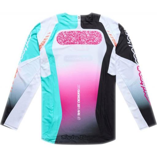 Camiseta TROY LEE DESIGNS SE Pro - Sever Blanco/Teal [1]