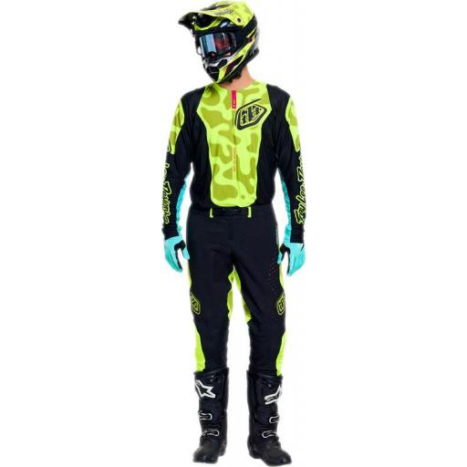 Camiseta TROY LEE DESIGNS SE Pro - Myth Negro/Flo Yellow [4]