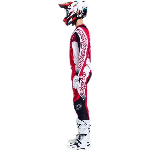 Camiseta TROY LEE DESIGNS SE Pro - Salvo Rojo/Blanco [3]